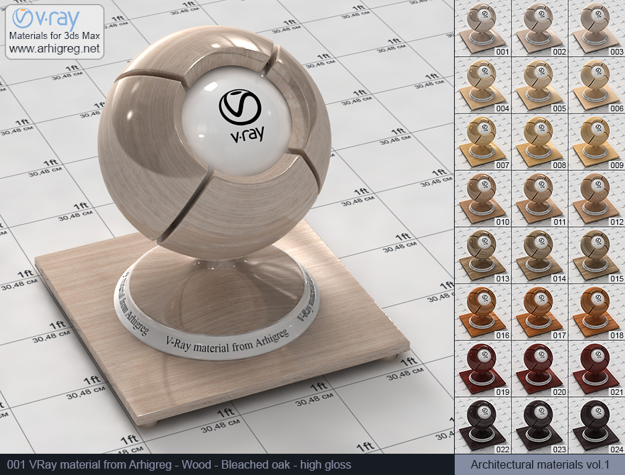 vray material, wood material, vray