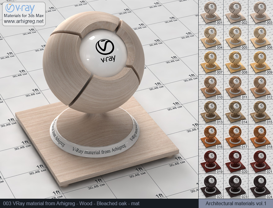 vray materials, wood material, vray