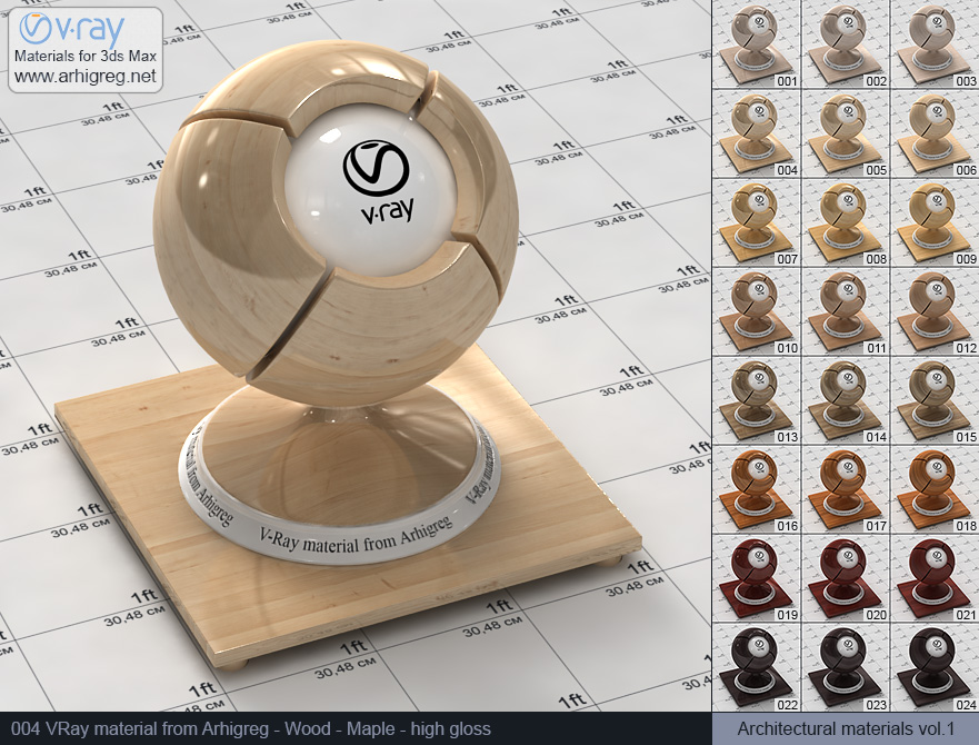 vray materials, wood material, vray, maple