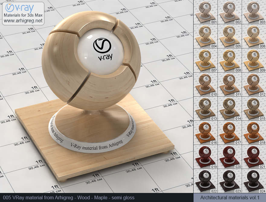 vray materials, wood material, vray, maple
