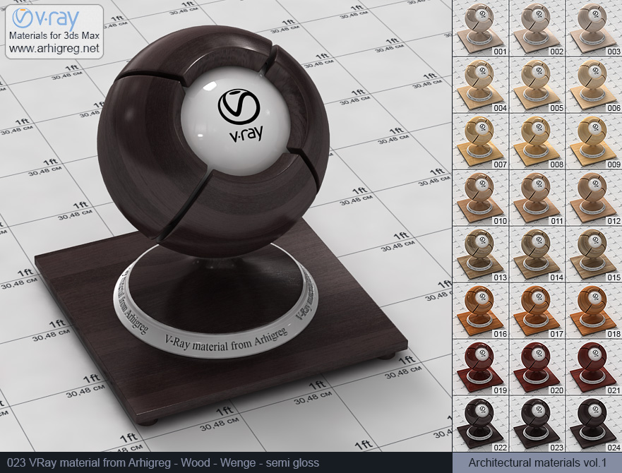 vray materials, wood material, vray, wenge wood vray