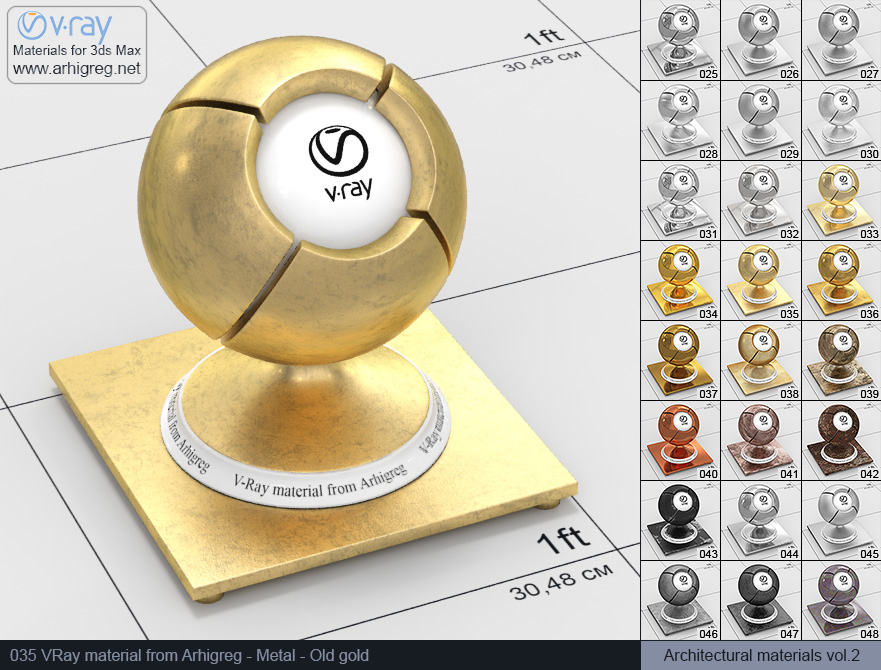 vray metal material, gold vray material, vray material, 3d max vray material, vray material free, vray metal, metal vray