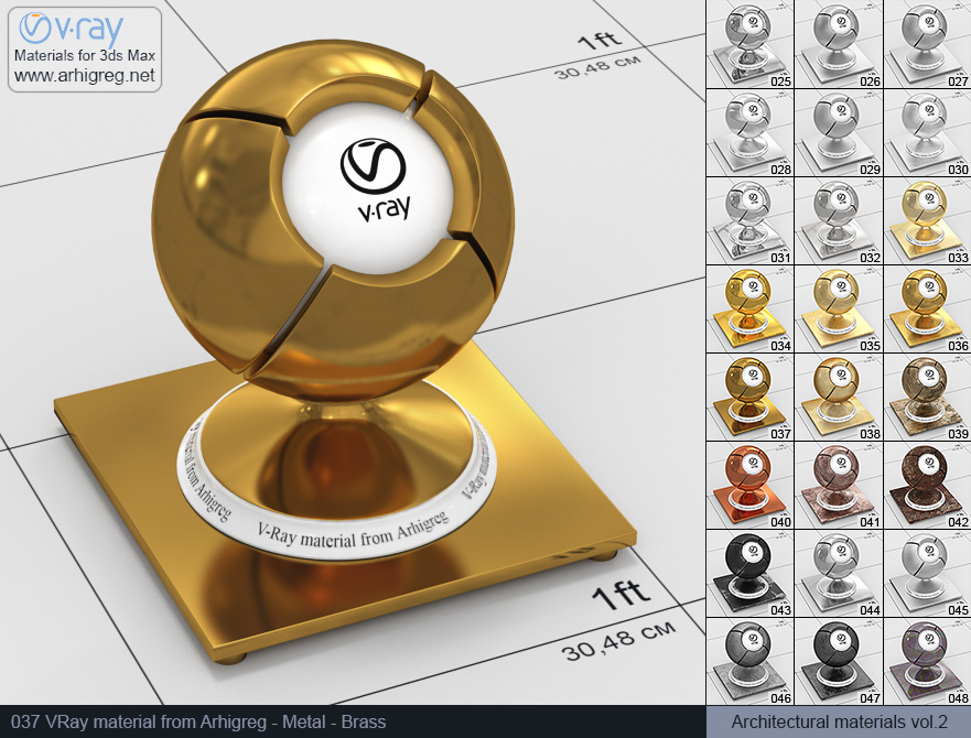 vray metal material, brass vray material, vray material, 3d max vray material, vray material free, vray metal, metal vray