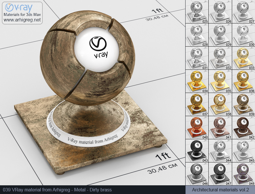 vray metal material, brass vray material, vray material, 3d max vray material, vray material free, vray metal, metal vray