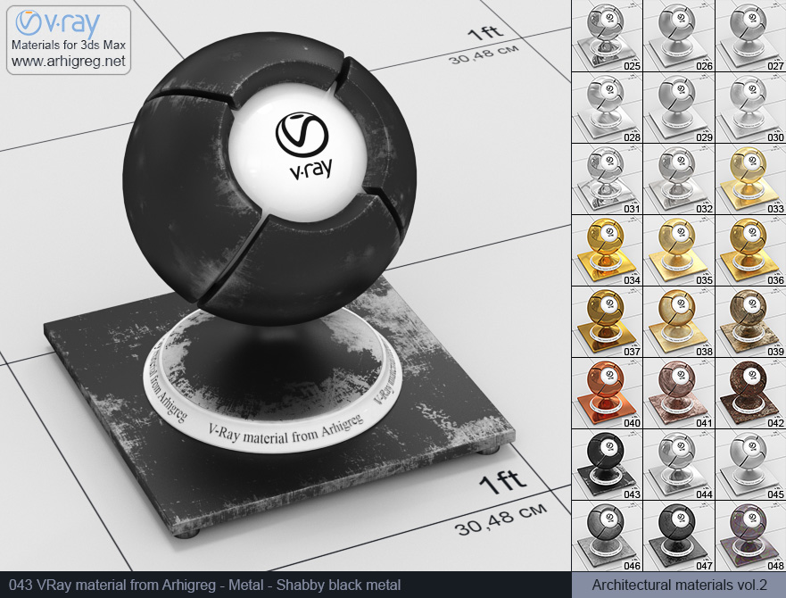 vray metal material, shabby black metal vray material, vray material, 3d max vray material, vray material free, vray metal, metal vray