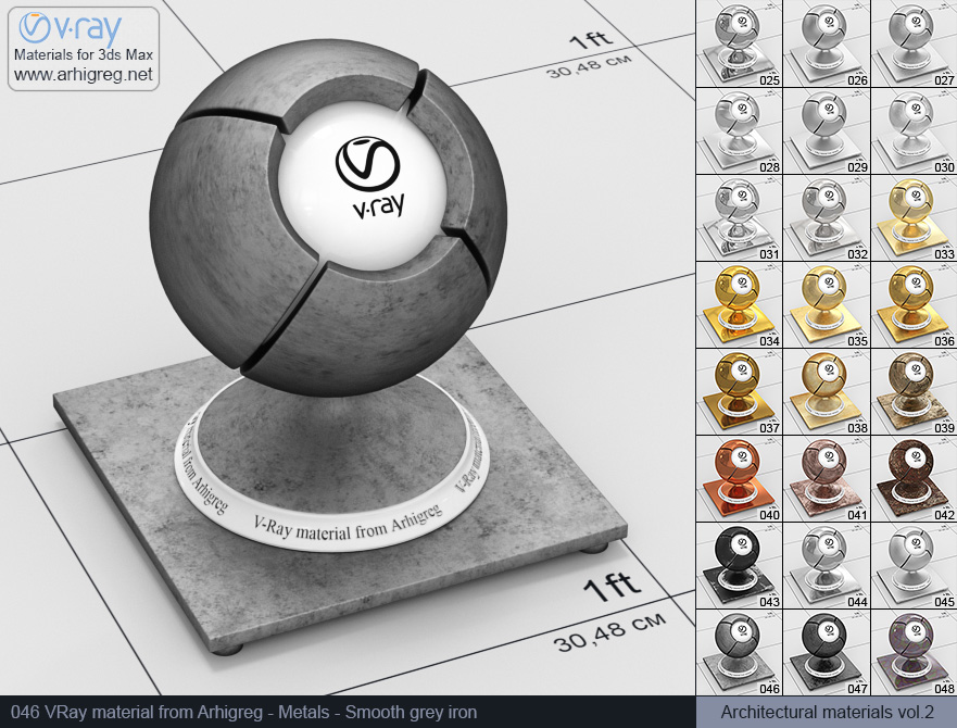 vray metal material, iron vray material, vray material, 3d max vray material, vray material free, vray metal, metal vray
