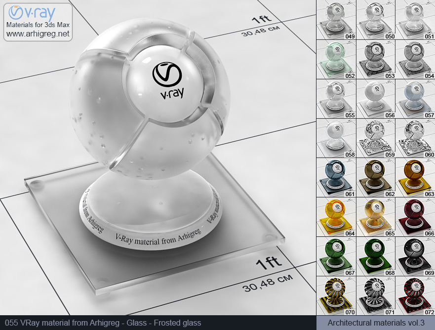 vray material, 3d max vray material, vray material free, vray glass, glass vray
