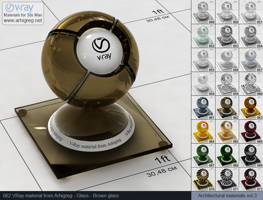 vray material, 3d max vray material, vray material free, vray glass, glass vray