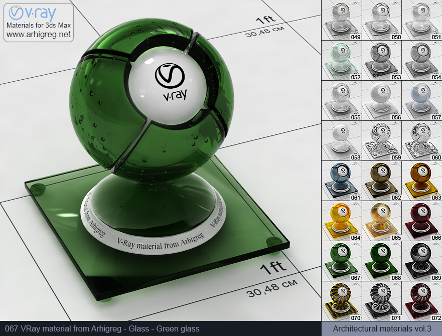 vray material, 3d max vray material, vray material free, vray glass, glass vray