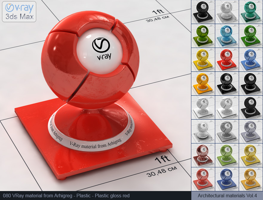 vray material, vray plastic material, 3d max vray material, vray material free, vray plastic,  materiales vray
