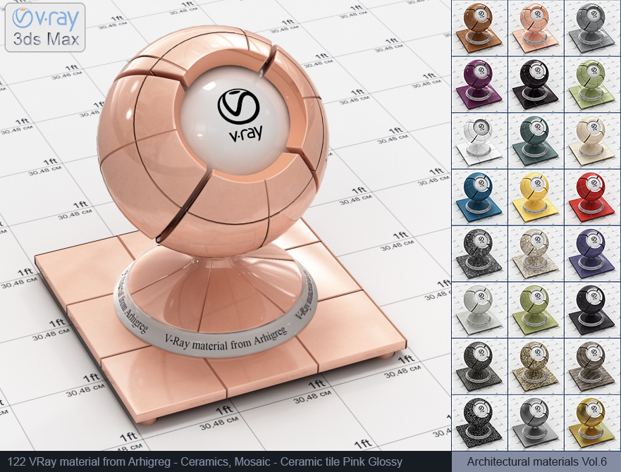 vray material, vray material tile, 3d max vray material, vray material free, vray tiles