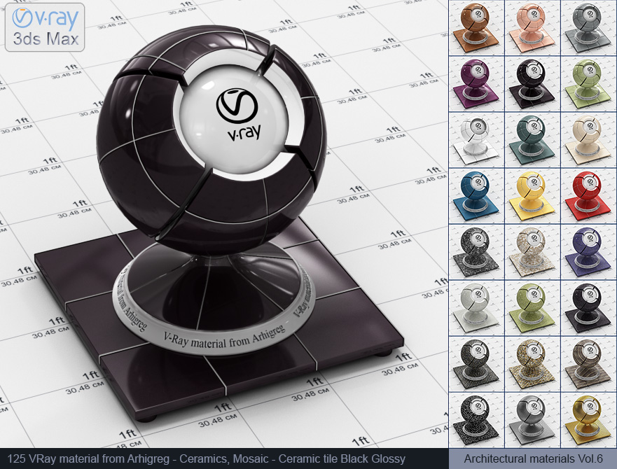 vray material, vray material tile, 3d max vray material, vray material free, vray tiles