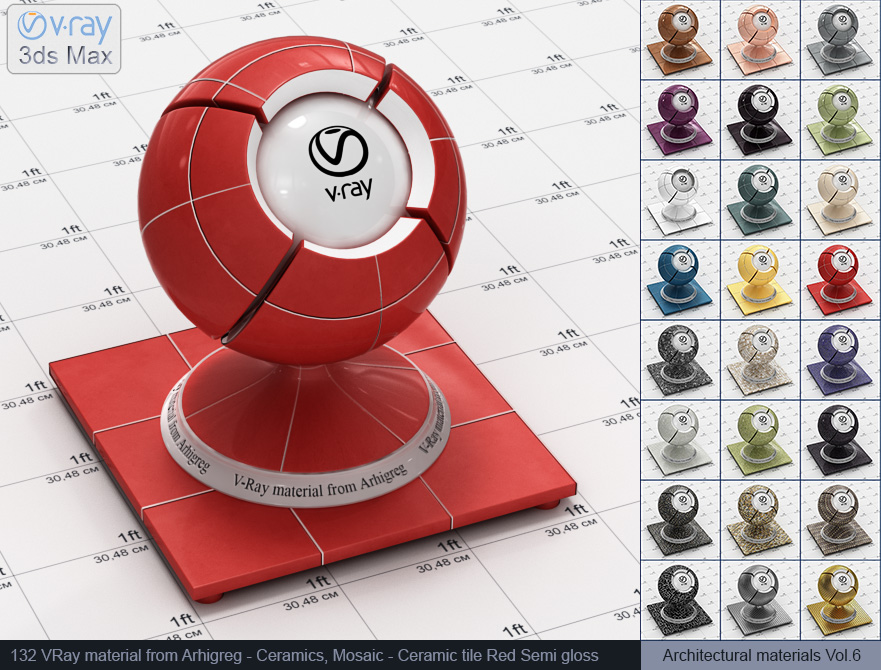 vray material, vray material tile, 3d max vray material, vray material free, vray tiles