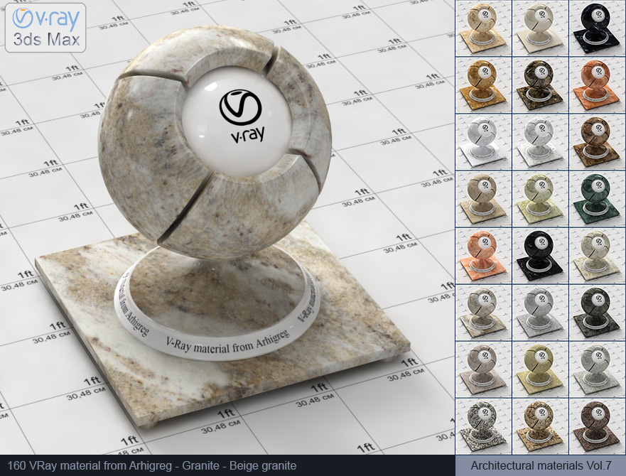 granite vray, vray materials, vray granite material, 3d max vray material, vray material free, vray granite