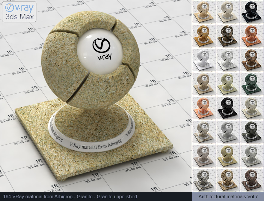 granite vray, vray materials, vray granite material, 3d max vray material, vray material free, vray granite